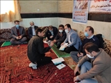 جلسه میز خدمت مسولین شهرستان ملکان در محل نماز جمعه.