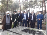 آیین غبار روبی و گل باران مزار شهدا ملکان برگزار شد.