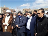کلنگ زنی محل مجتمع فرهنگی و هنری مبارک شهر با حضور وزیر فرهنگ و ارشاد اسلامی برگزار شد.