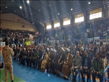 گردهمایی بزرگ بسیجیان شهرستان ملکان به مناسبت هفته بسیج 